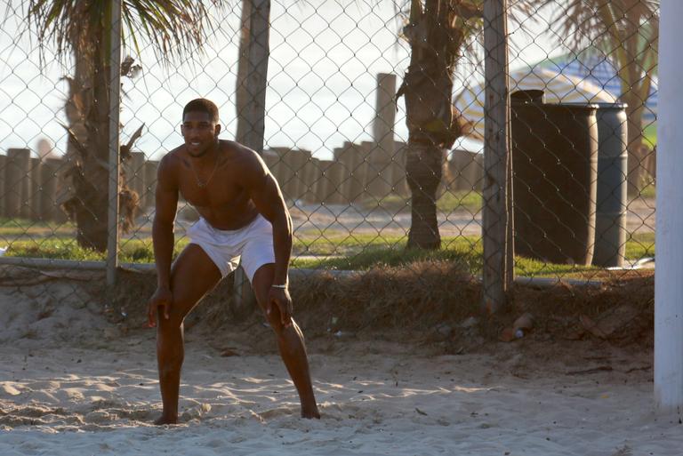 Boxeador Anthony Joshua no Rio de Janeiro