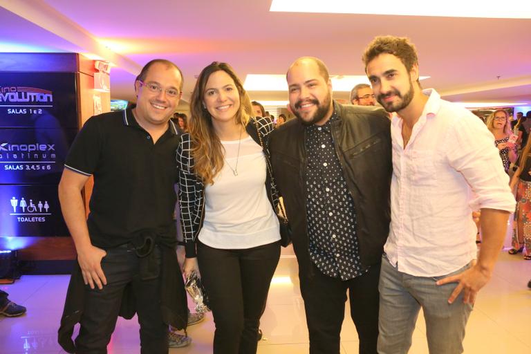 Michel Diamant, Carol Sampaio, Tiago Abravanel e Gabriel Godoy