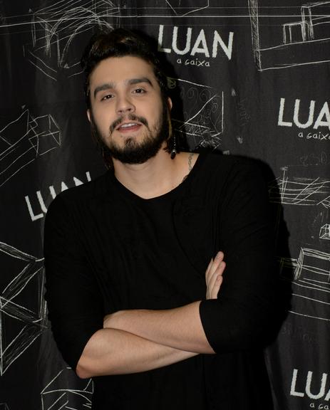 Luan Santana exibe novo visual em show