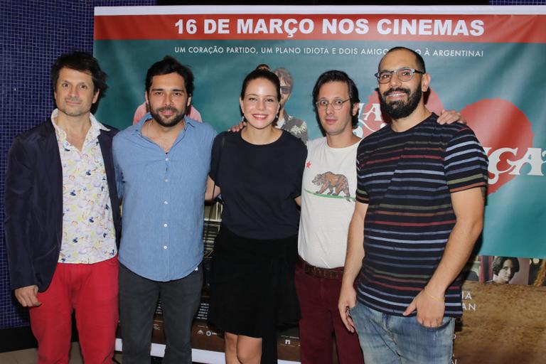 Felipe Rocha, Jiddu Pinheiro, Leandra Leal, Daniel Furlan e Fernando Fraiha