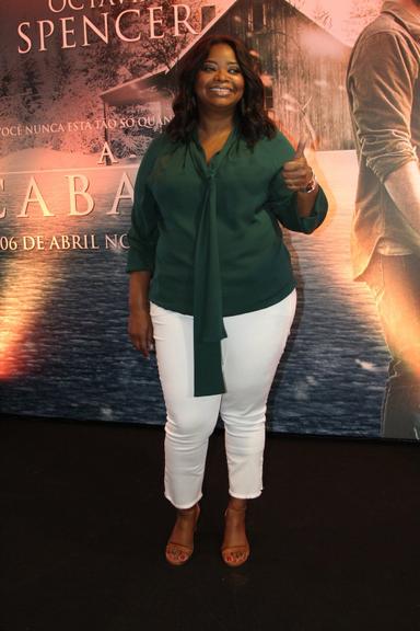 Octavia Spencer divulga o filme 'A Cabana', no Rio de Janeiro