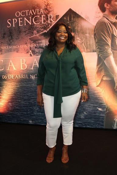 Octavia Spencer divulga o filme 'A Cabana', no Rio de Janeiro