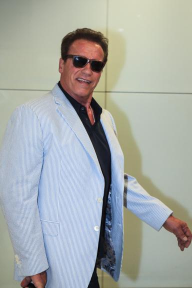 Arnold Schwarzenegger desembarca no Brasil 