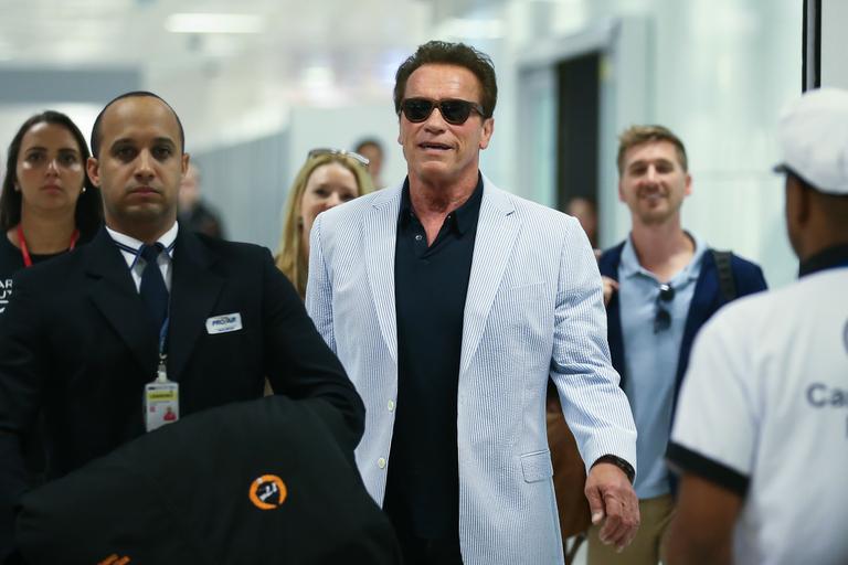 Arnold Schwarzenegger desembarca no Brasil 