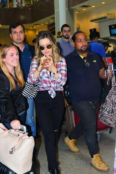 Sandy em aeroporto no Rio de Janeiro