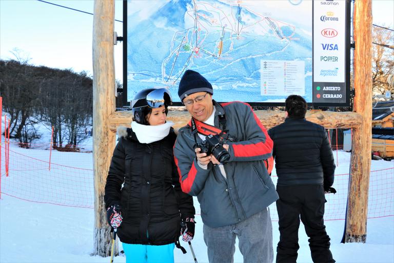 Conferindo na Estação de Esqui Cerro Castor 