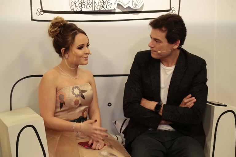 Larissa Manoela e Celso Portiolli