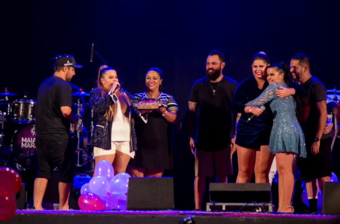 Jorge e Mateus surpreendem Maiara e Maraísa em show em Florianópolis