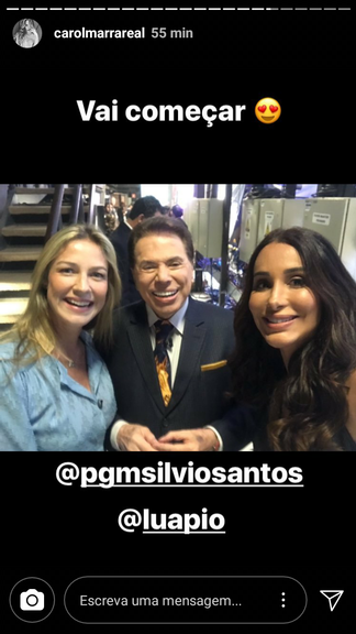 Carol Marra e Luana Piovani tietam Silvio Santos