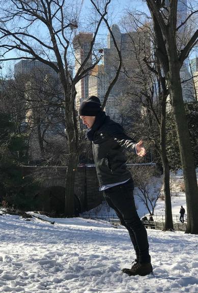 Marcos Veras e Rosanne Mulholland: férias em Nova York