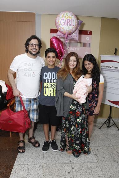 Lucio Mauro Filho e sua família