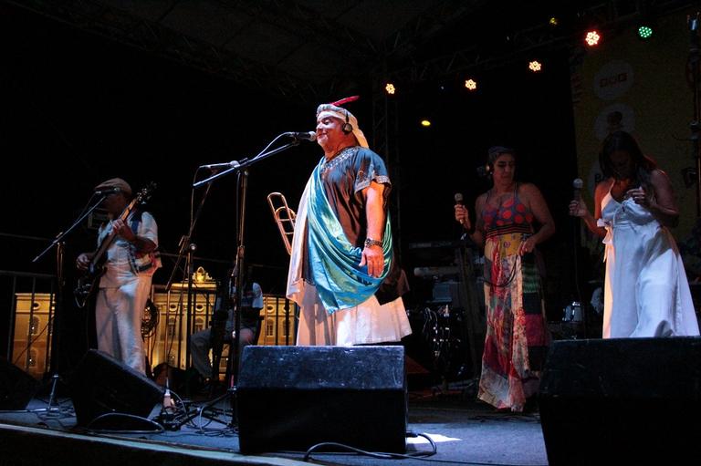 Monica Sangalo realiza show no Pelourinho, em Salvador