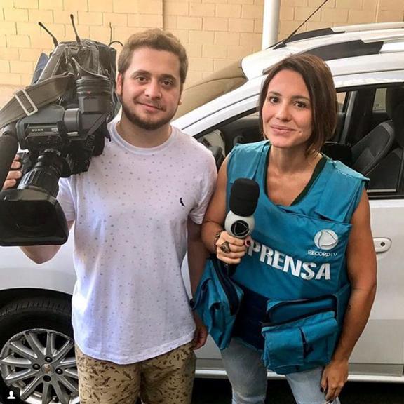 Andrey Lopes nos bastidores da novela 'Apocalipse'