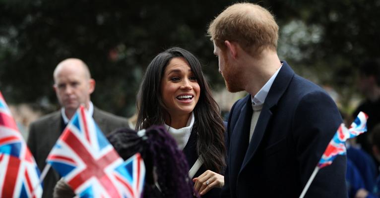 Meghan Markle e o príncipe Harry 