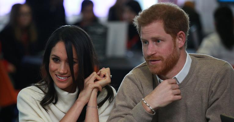 Meghan Markle e o príncipe Harry 