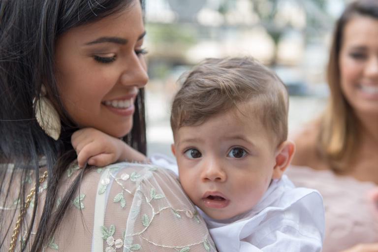 Batizado de Thiago, primeiro neto de Solange Frazão