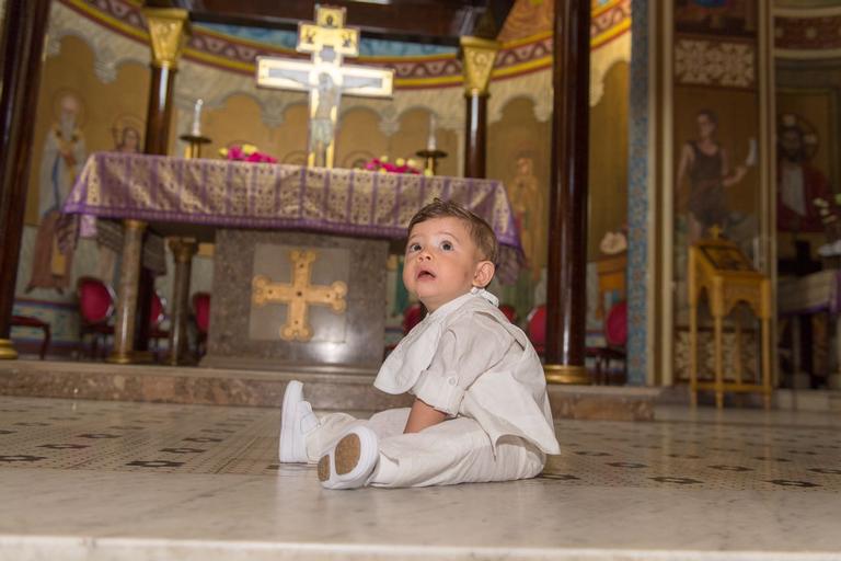 Batizado de Thiago, primeiro neto de Solange Frazão