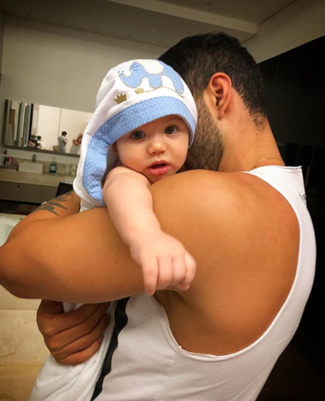 Gusttavo Lima e o filho, Gabriel