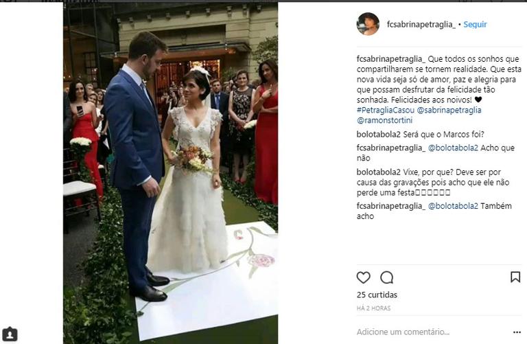 Casamento de Sabrina Petraglia e Ramón Velázquez