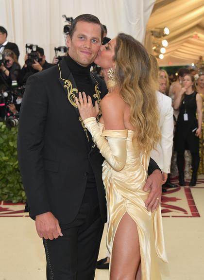 Gisele Bündchen e Tom Brady no Baile do Met