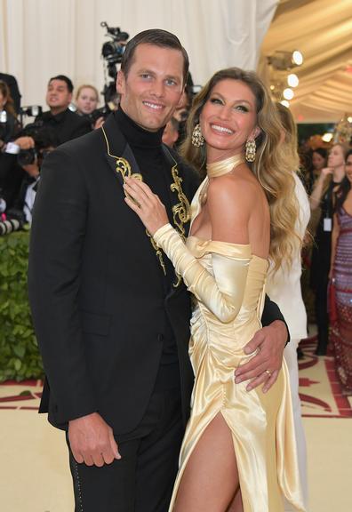 Gisele Bündchen e Tom Brady no Baile do Met