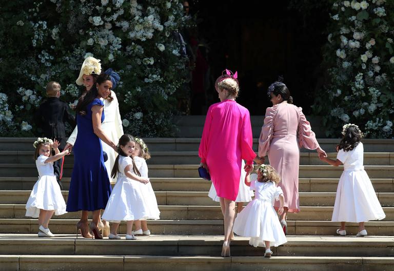 As damas de honra e os pajens do casamento do príncipe Harry e de Meghan Markle