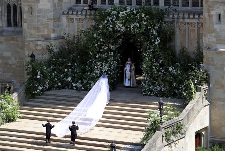 Meghan Markle chega à capela St. George