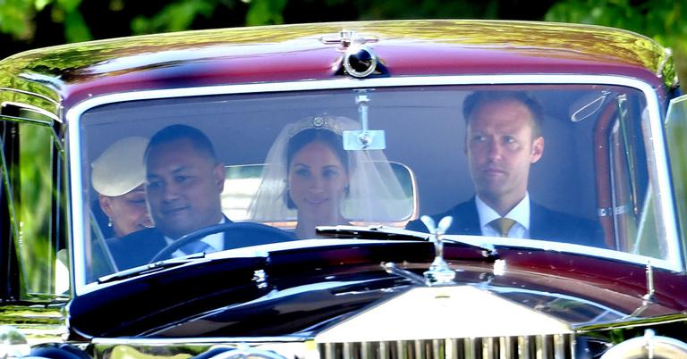 Meghan Markle e sua mãe, Doria, chegam ao casamento real