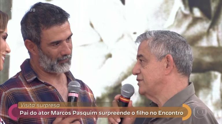 Marcos Pasquim e o pai