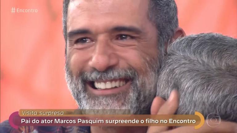 Marcos Pasquim e o pai