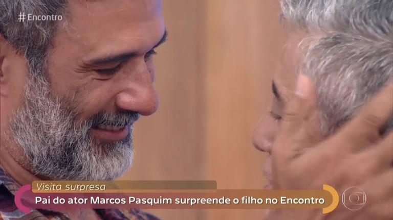 Marcos Pasquim e o pai