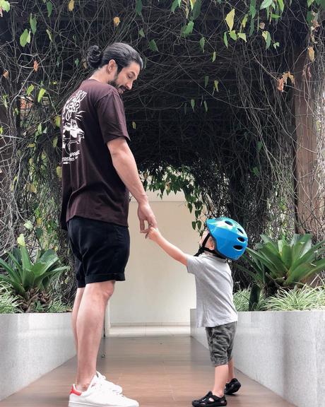 Romulo Estrela comemora aniversário de 2 anos do filho