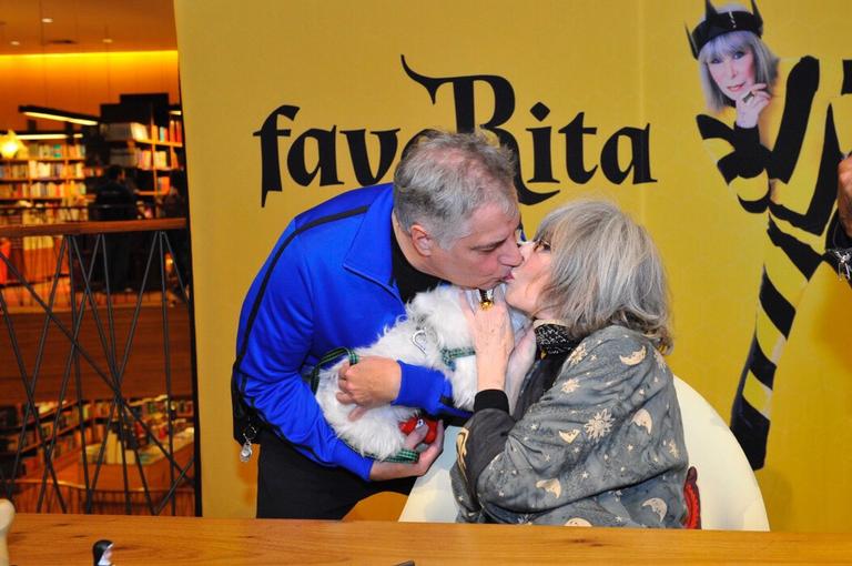 Rita Lee no lançamento de favoRita