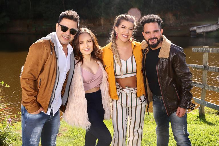 Larissa Manoela, Zezé Di Camargo & Luciano gravam clipe de Reggae in Roça