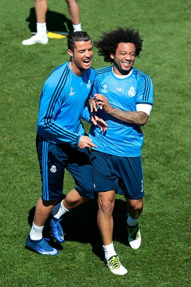 Marcelo e Cristiano Ronaldo