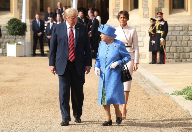 Trump e Rainha Elizabeth