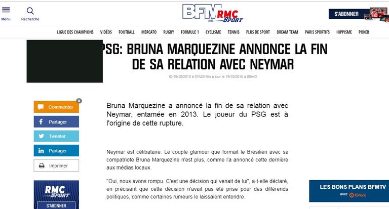 Mídia internacional noticia fim de BruMar