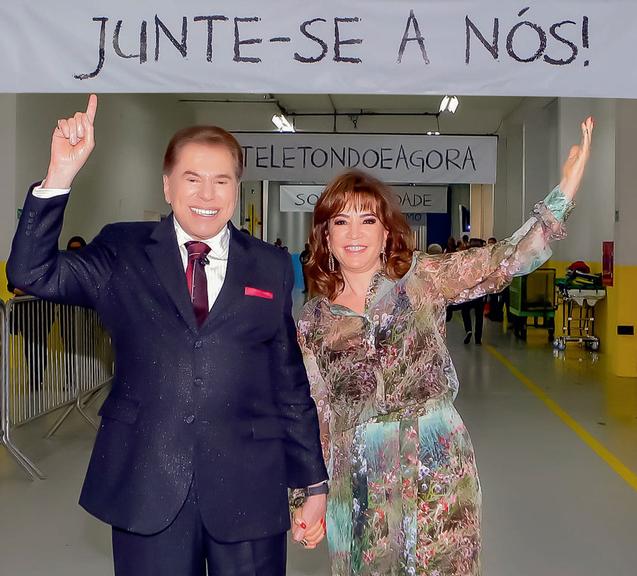 Silvio Santos e Iris Abravanel