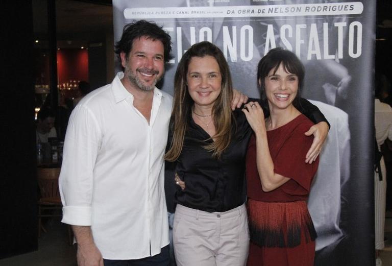 Murilo Benício, Adriana Esteves e Débora Falabella