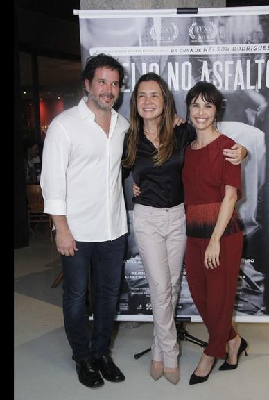 Murilo Benício, Adriana Esteves e Débora Falabella