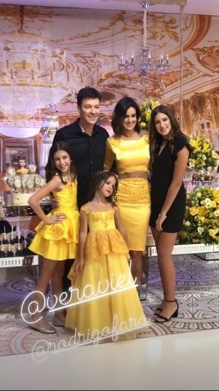 Festa de 6 anos da filha de Rodrigo Faro e Vera Viel