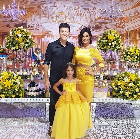 Festa de 6 anos da filha de Rodrigo Faro e Vera Viel