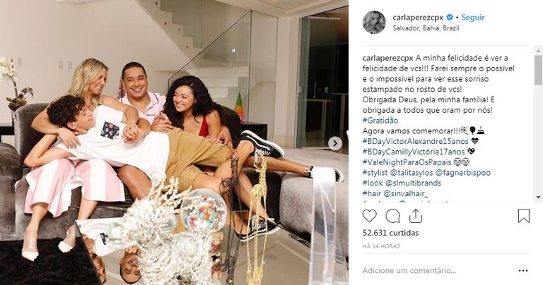 Carla Perez e Xanddy fazem festão para comemorar aniversário dos filhos