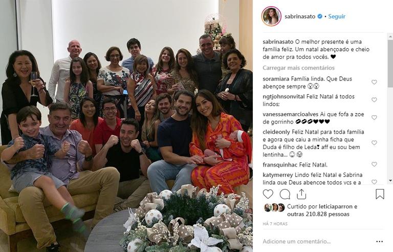 Natal na casa de Sabrina Sato