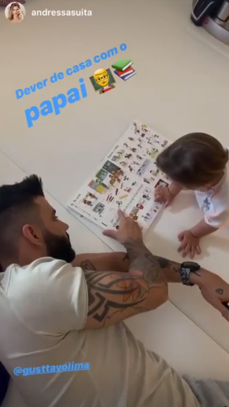 Andressa Suita encanta ao mostrar diversão dos filhos