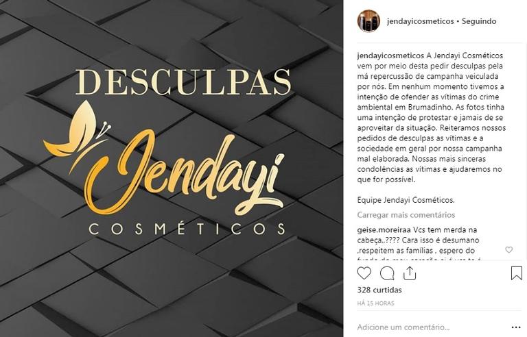 Campanha Brumadinho Clama da Jendayi Cosméticos