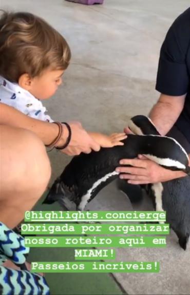 Thais Fersoza mostra o filhos se divertindo em zoológico