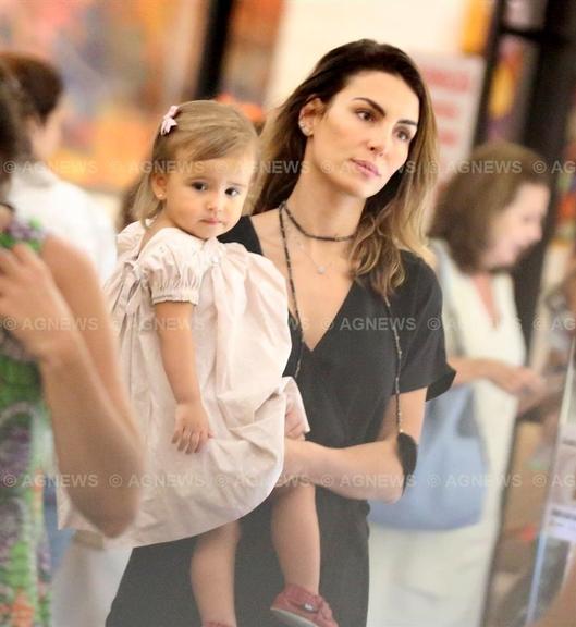 Mel Fronckowiak e a filha, Nina