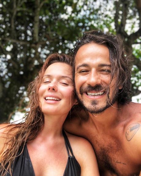 Graziella Schmitt e o marido, Paulo Leal