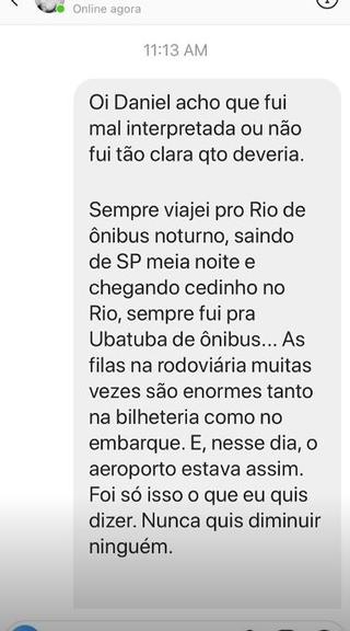 Ticiane Pinheiro se desculpa após ter feito comparação polêmica